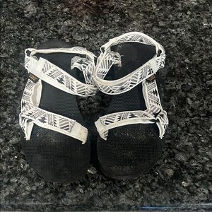 Teva Black and White Patterned Sandals